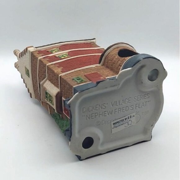 Department 56 Dickens Village Series Nephew Freds Flat Christmas Porcelain - Picture 8 of 13